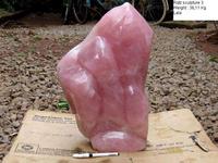 Rose Quartz Abstract Sculpture