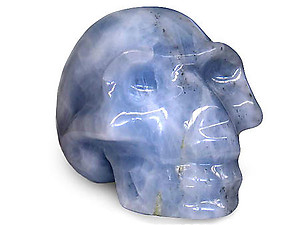 Blue Calcite Large Skull