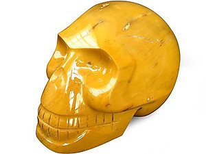 Yellow Jasper Skulls