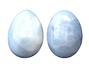 Blue Calcite Eggs 50-60 mm