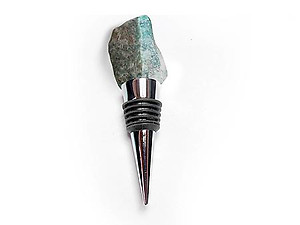 Amazonite Bottle Stoppers - Rough Top