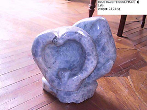 Blue Calcite Sculpture - Abstract 