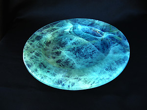 Fluorite Plate Fancy Base 8 inch