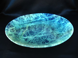 Fluorite Plate Simple Base 8 inch