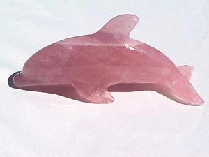 Rose Quartz Medium Dolphin