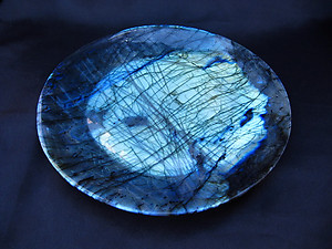 Labradorite Plate Simple Base - 8 inch