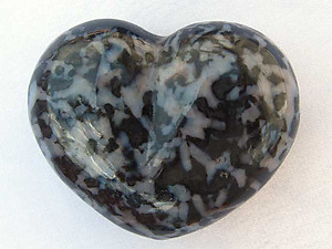 Indigo Gabbro Large Decorative Heart