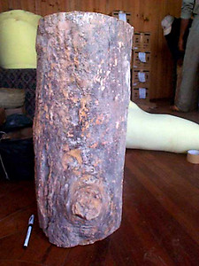Petrified Wood Pedestal 105.4 Kg