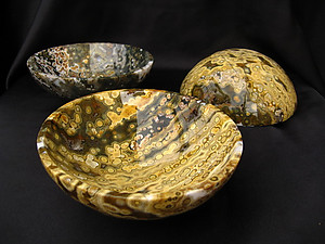 Sea Jasper Handcrafted Bowl 5 inch