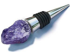 Amethyst Bottle Stoppers - Rough Top