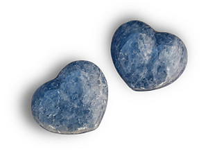 Blue Calcite Large Decorative Heart