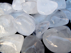 45-60 mm Crystal Quartz Tumbled Stones- 