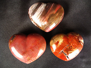 Petrified Wood Decorative Heart