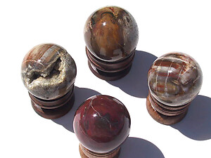 Petrified Wood Spheres (50-60 mm)