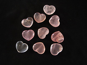 Rose Quartz Jewelry Hearts