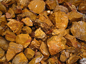 Yellow Jasper Block Rough - 5 LB bag