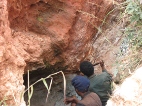 Extracting Amazonite Rough