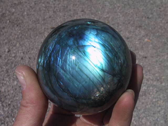 Labradorite Crystal Sphere (60mm) 2.4 HIGH FLASH FIRE  