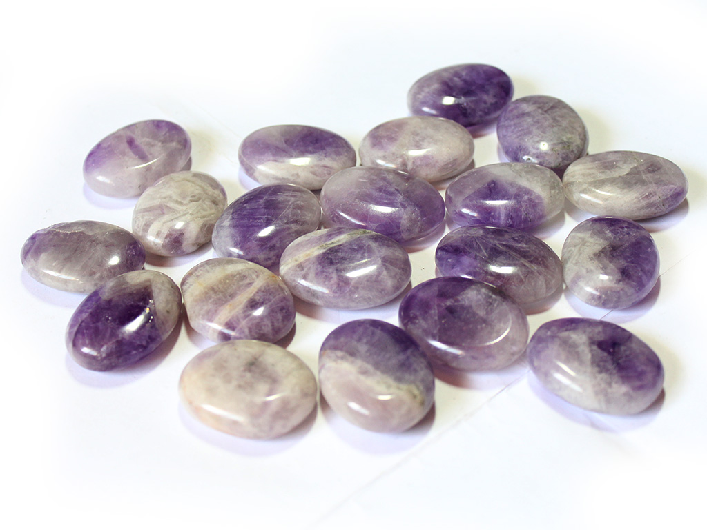 Banded Amethyst Oval Shapes