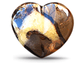 Septarian Large Decorative Heart